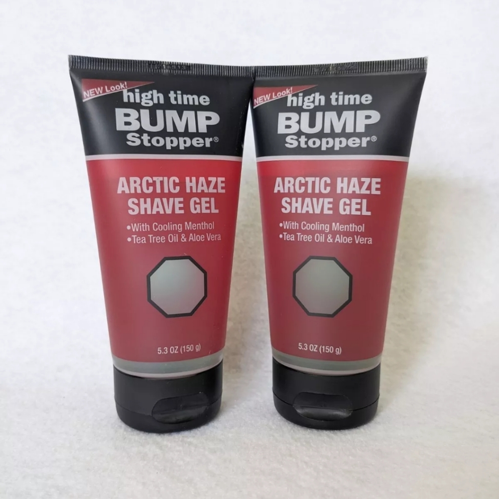 (2) High Time Bump Stopper Arctic Shave Gel 5.3 oz NEW